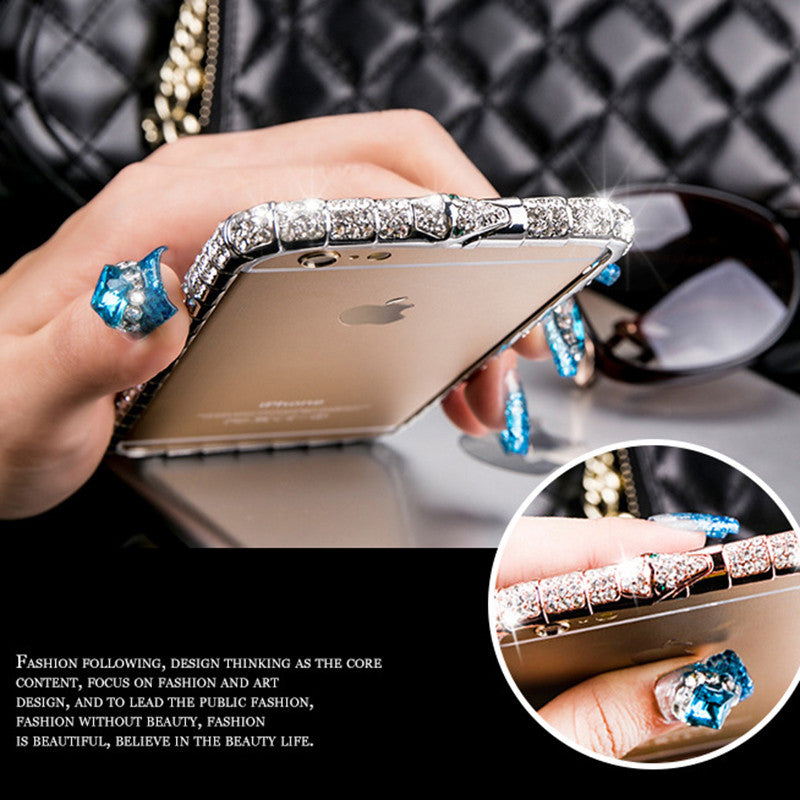Luxury Bling Diamond Bumper For Iphone 7 6 6s 5 5s SE Case with Crystal Rhinestone