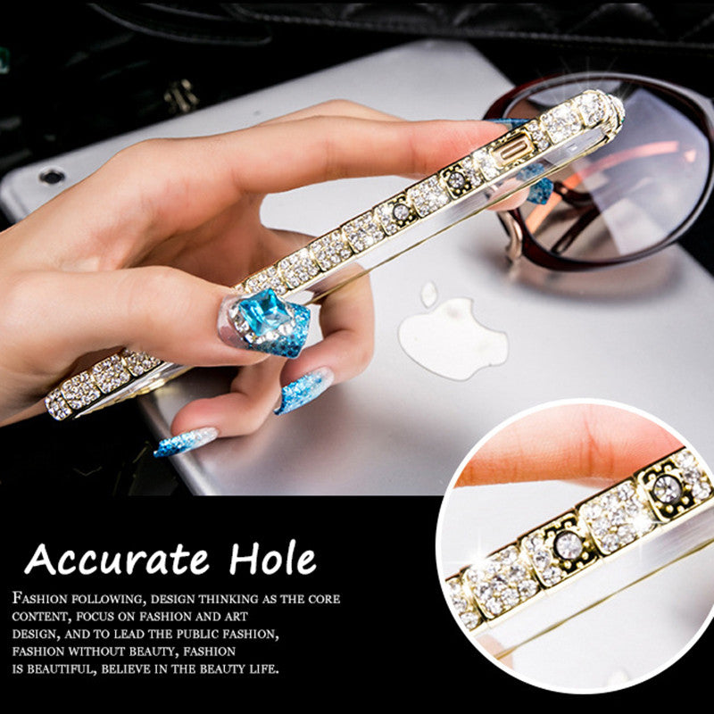 Luxury Bling Diamond Bumper For Iphone 7 6 6s 5 5s SE Case with Crystal Rhinestone