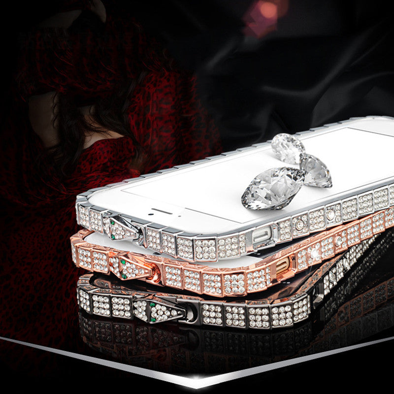 Luxury Bling Diamond Bumper For Iphone 7 6 6s 5 5s SE Case with Crystal Rhinestone