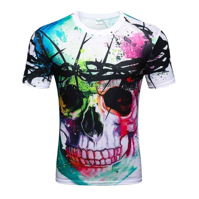 High Quality Water Droplets Move 3D Printed T-shirts