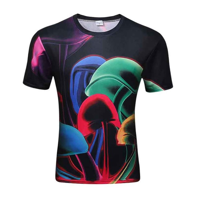 High Quality Water Droplets Move 3D Printed T-shirts