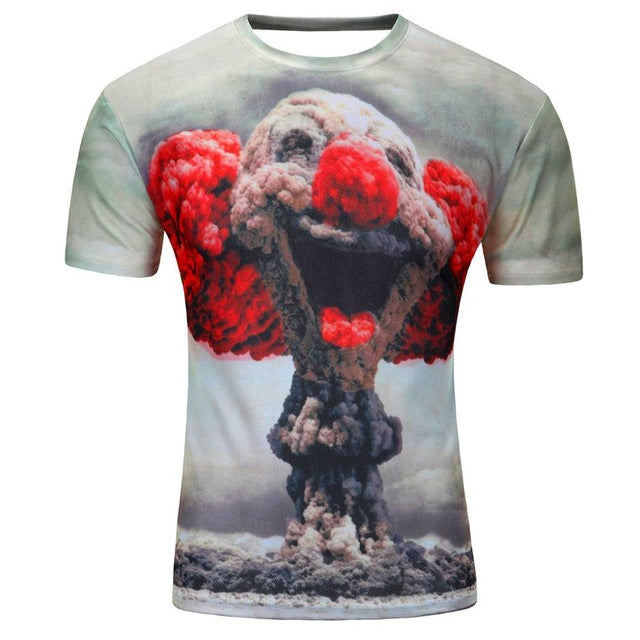 High Quality Water Droplets Move 3D Printed T-shirts
