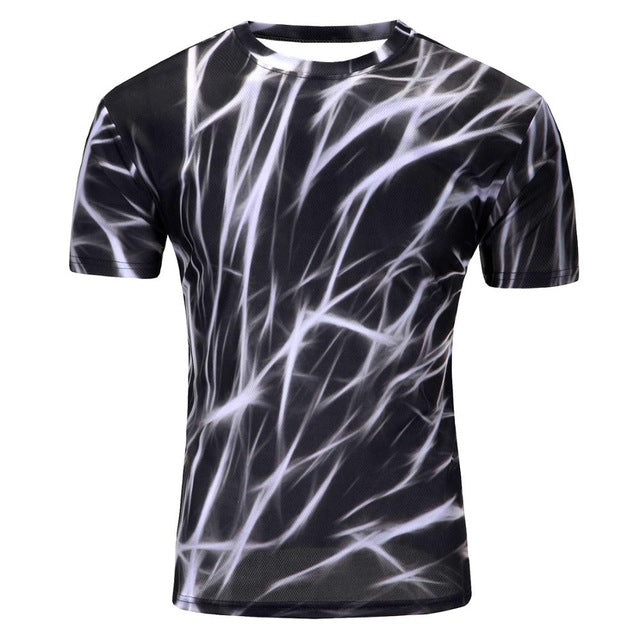 High Quality Water Droplets Move 3D Printed T-shirts
