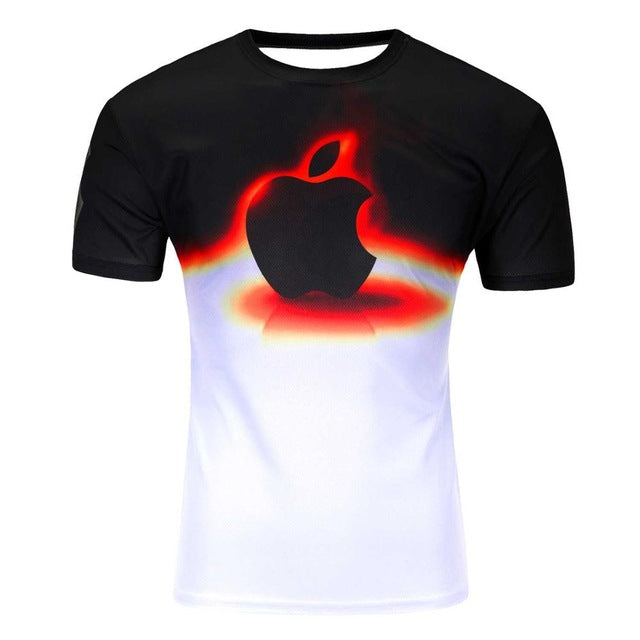 High Quality Water Droplets Move 3D Printed T-shirts