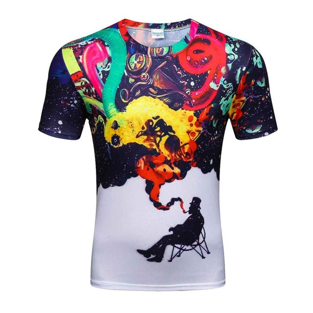 High Quality Water Droplets Move 3D Printed T-shirts