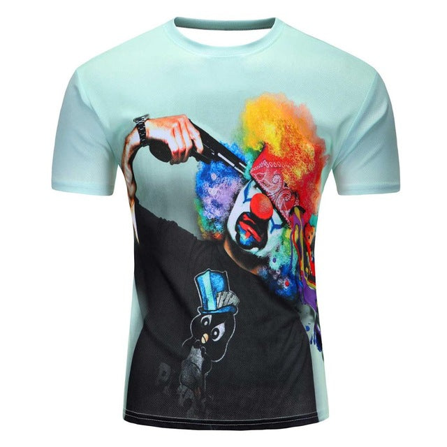 High Quality Water Droplets Move 3D Printed T-shirts