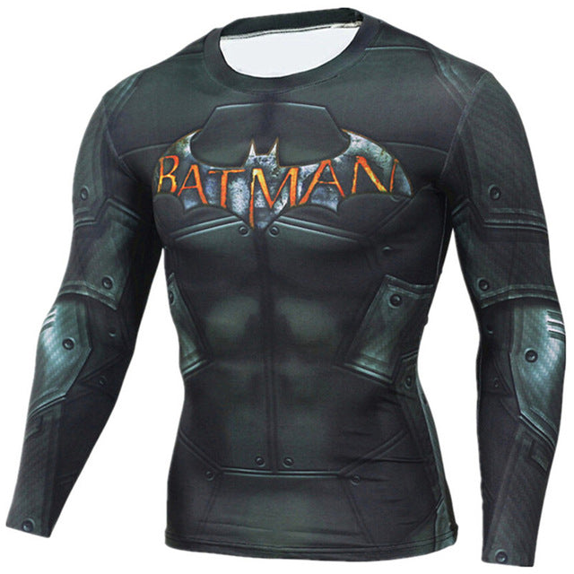 Men Anime Bodybuilding Long Sleeve T Shirt