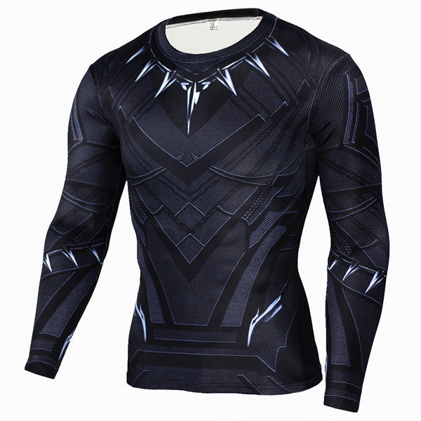 Men Anime Bodybuilding Long Sleeve T Shirt