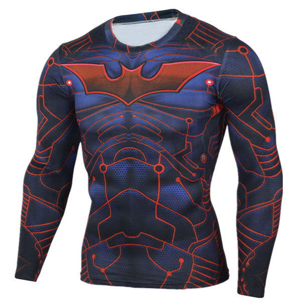 Men Anime Bodybuilding Long Sleeve T Shirt