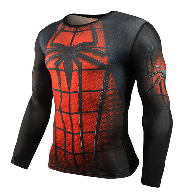 Men Anime Bodybuilding Long Sleeve T Shirt