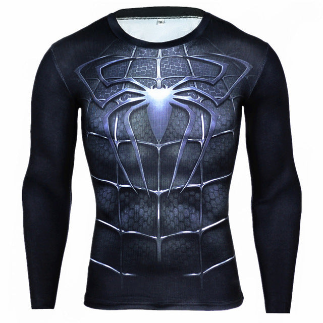Men Anime Bodybuilding Long Sleeve T Shirt