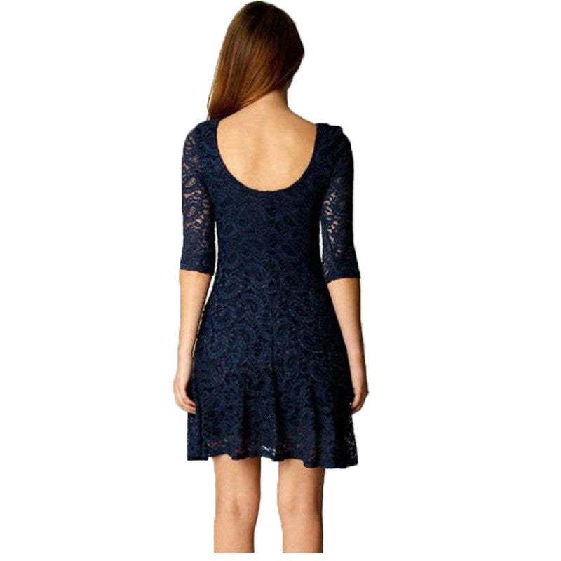 Office Wear Half Sleeve Mini Dress