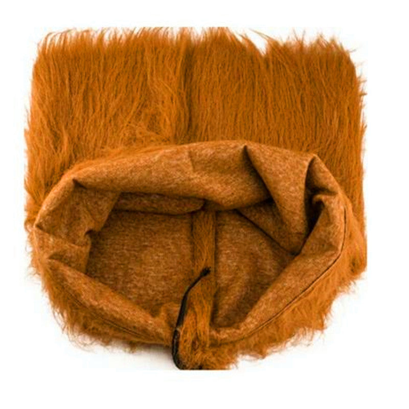 Light Brown Lion Mane Wig for Large Dogs