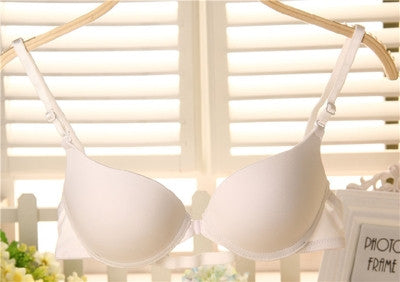 Front button push up bra