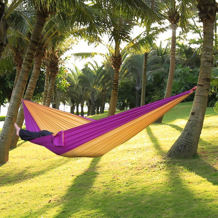 Portable Nylon Parachute Outdoor Double Hammock