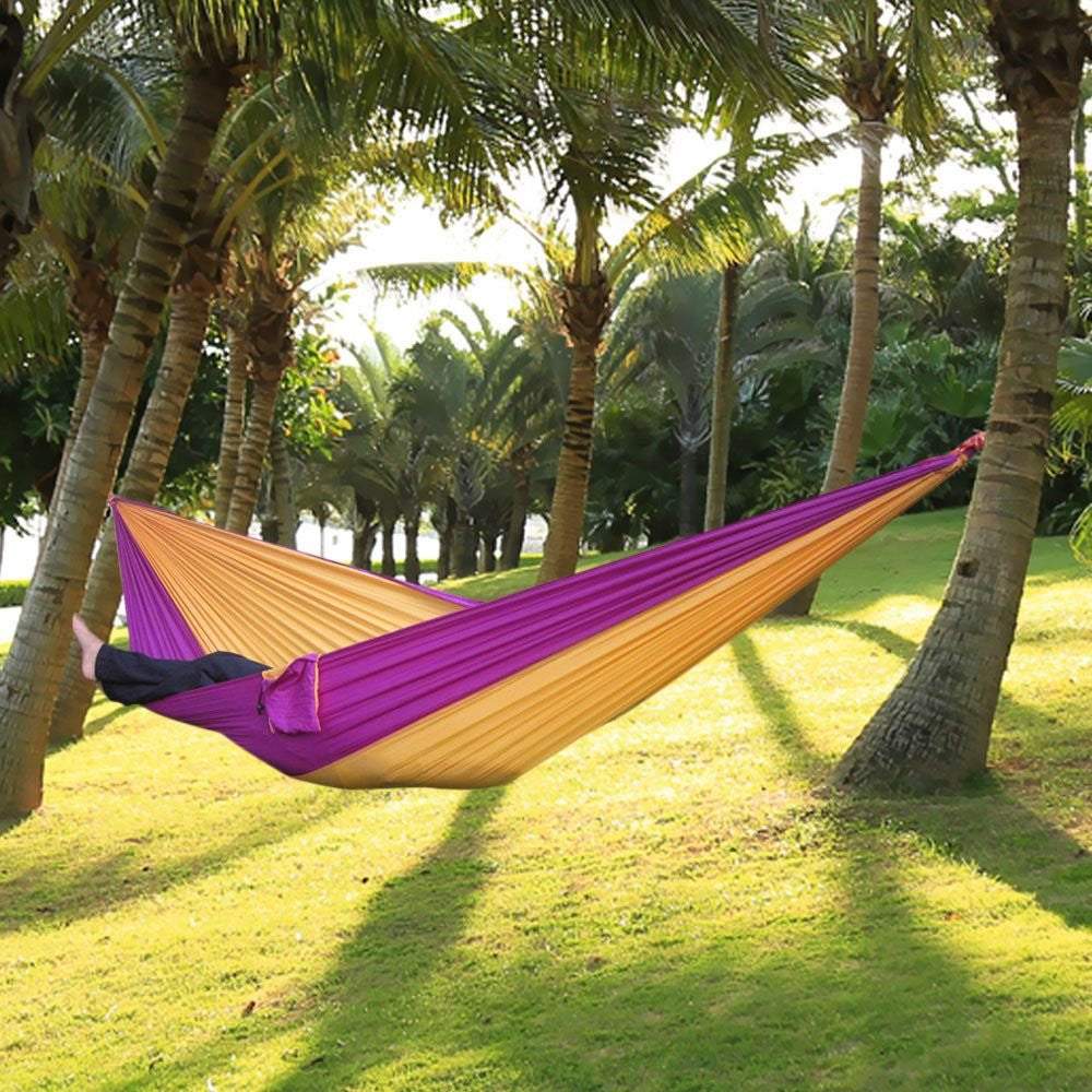 Portable Nylon Parachute Outdoor Double Hammock