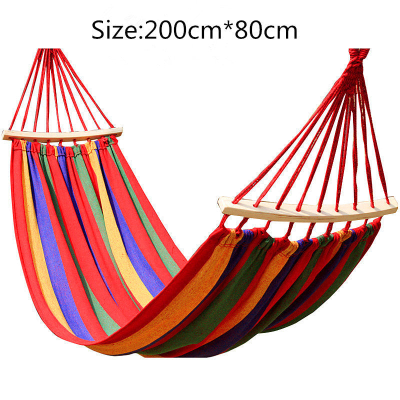 Portable Canvas Parachute Outdoor Single Hammock