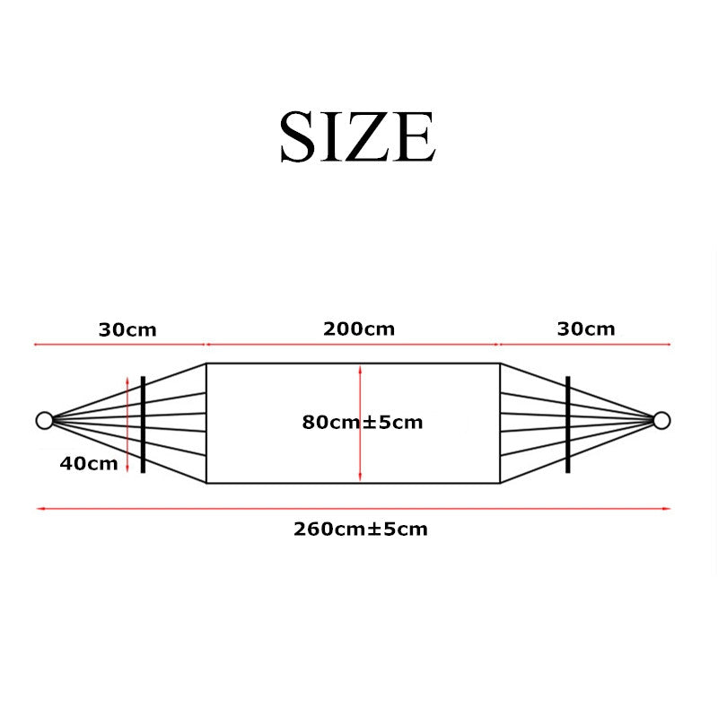 Portable Canvas Parachute Outdoor Single Hammock