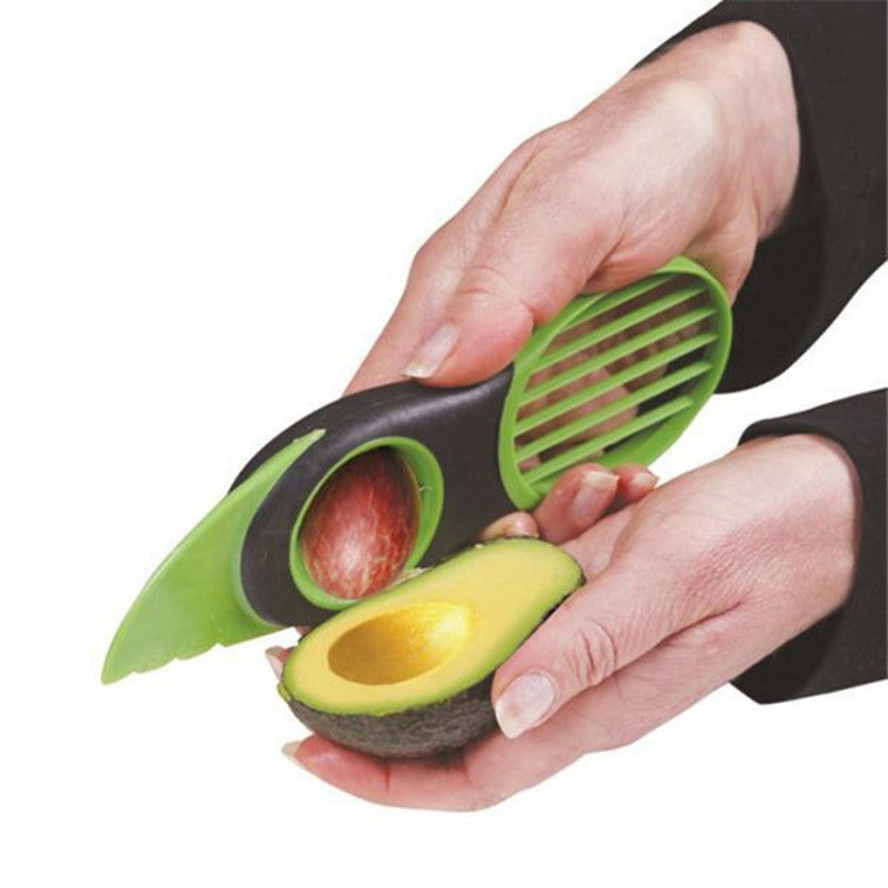 3-in-1  Multi-functional Avocado Fruit Cutter Knife