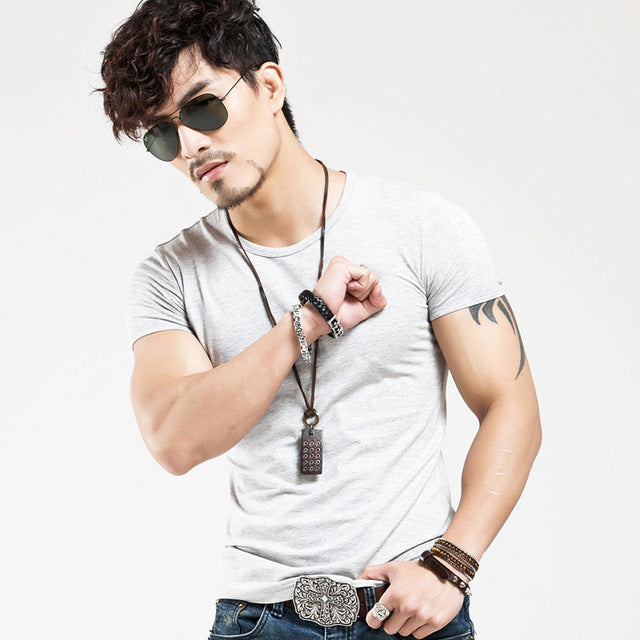 V neck Mens T-Shirt