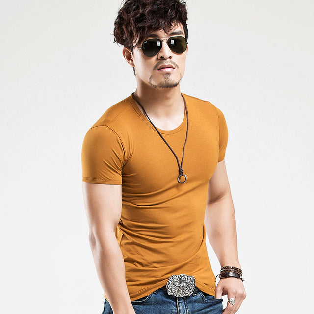 V neck Mens T-Shirt