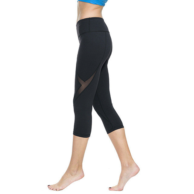 Women Sports Tights Capris Gym Slim Yoga Pants