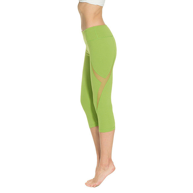 Women Sports Tights Capris Gym Slim Yoga Pants