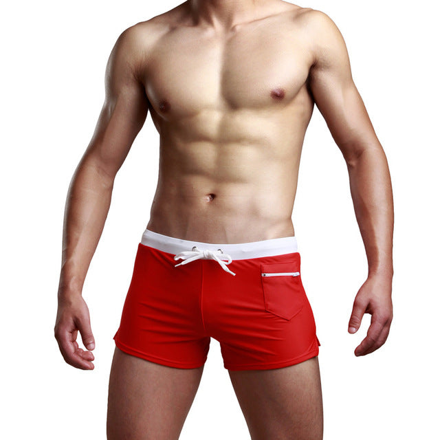 Patchwork Elastic Beach Shorts