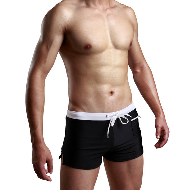 Patchwork Elastic Beach Shorts