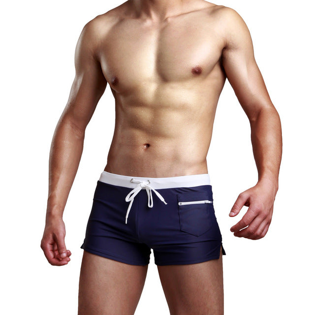 Patchwork Elastic Beach Shorts