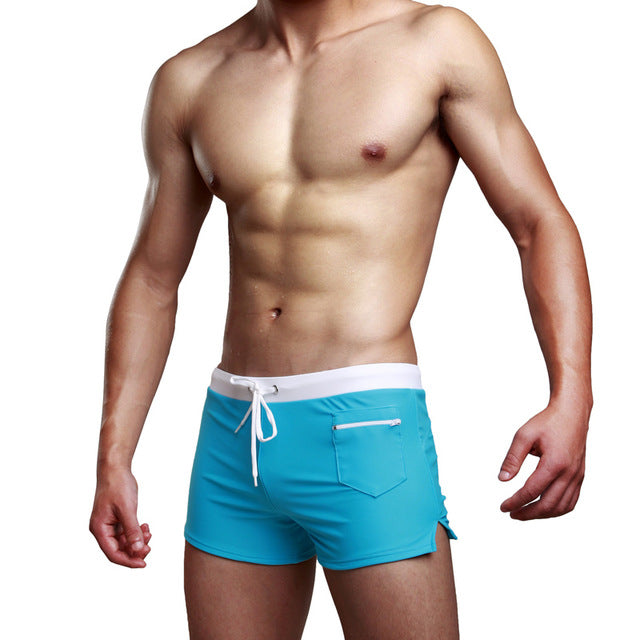 Patchwork Elastic Beach Shorts