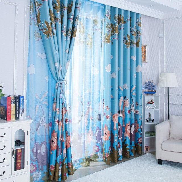 150x270cm Animal Paradise Print Shading Curtain