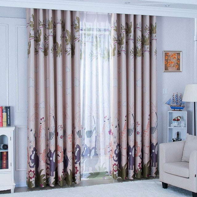 150x270cm Animal Paradise Print Shading Curtain