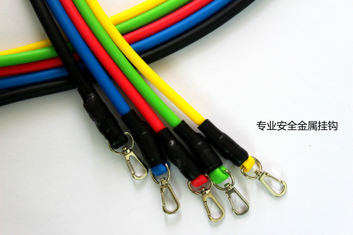 11pcs/Set Resistance bands exercise set fitness yoga Expanders Exercise Tubes