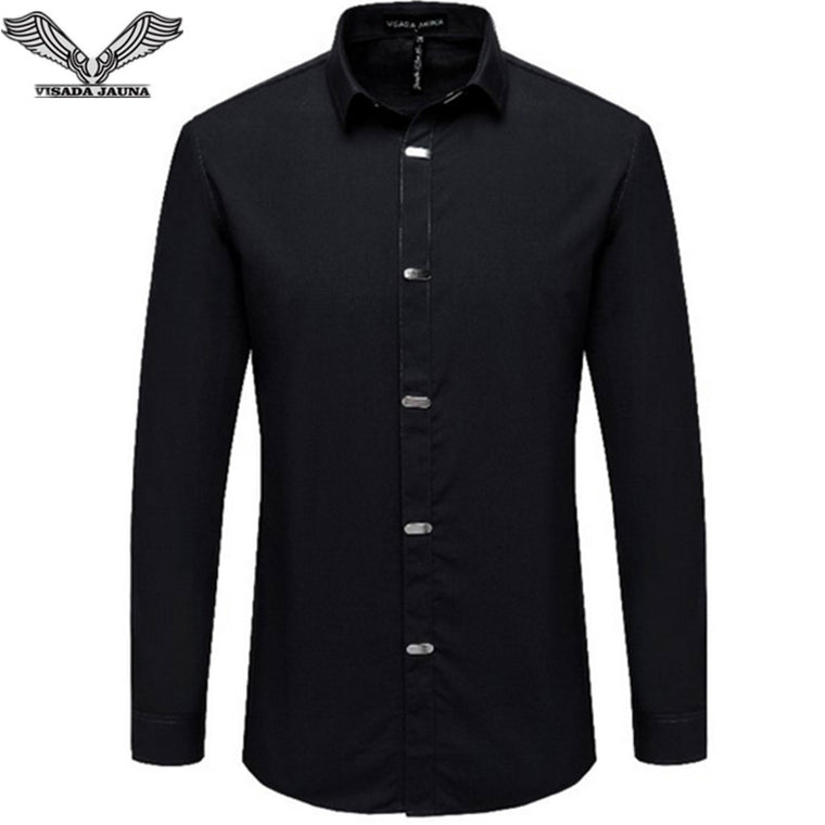 Men Casual Long Sleeve Cotton Shirt