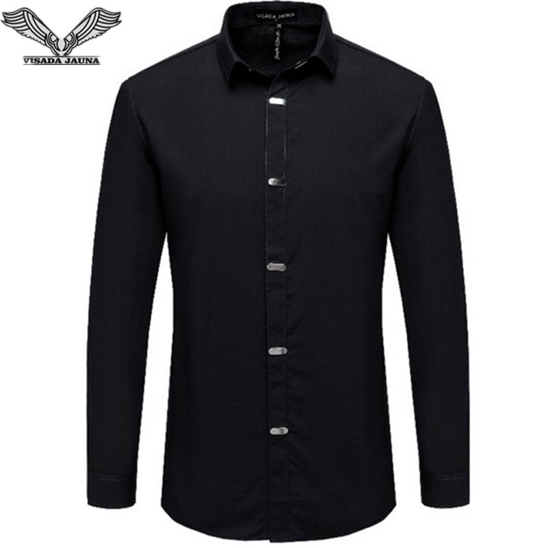 Men Casual Long Sleeve Cotton Shirt