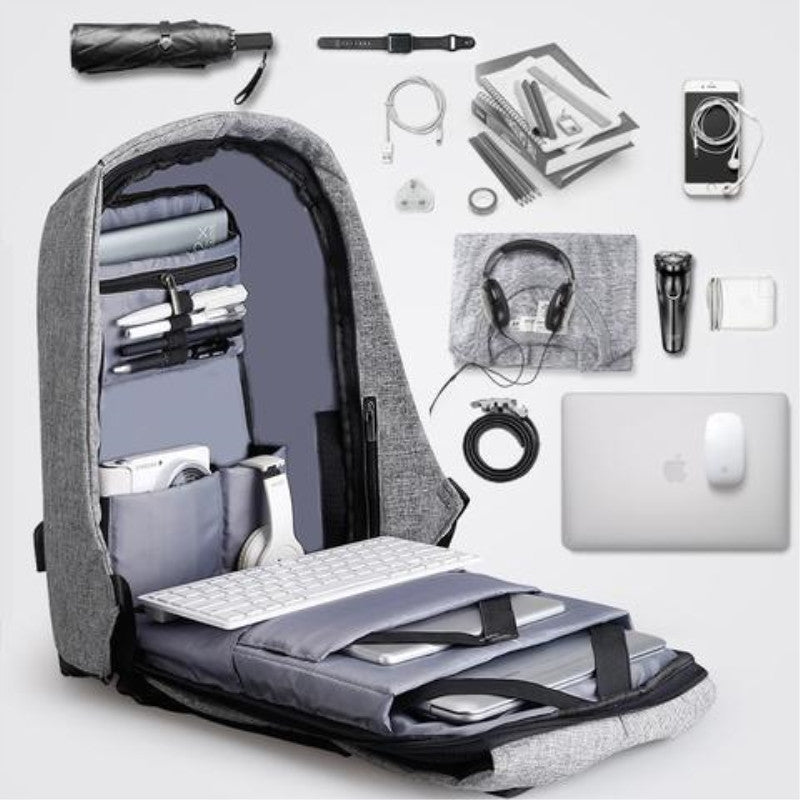16Inches  Antitheft External USB Charging Backpack