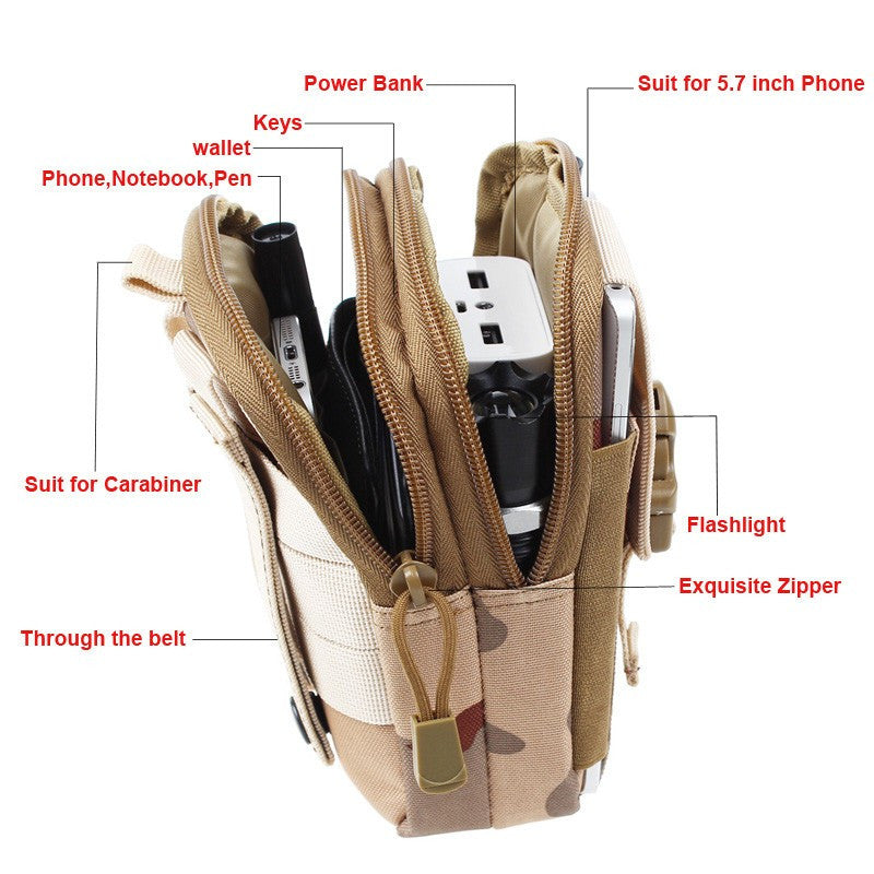 Universal Outdoor Sport Military Belt Hip Waist Phone Bags
