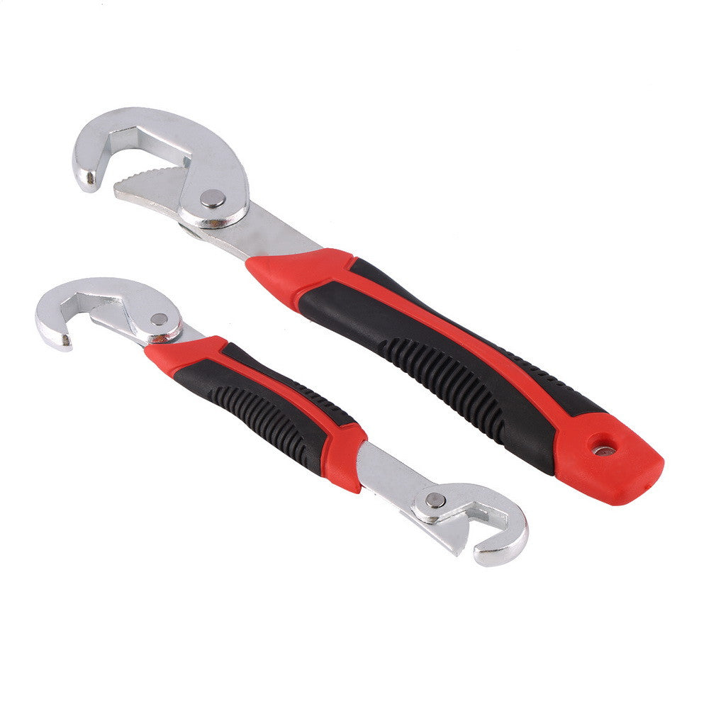 Portable Adjustable Quick Snap and Grip Wrench Universal Wrench 2 pcs Set