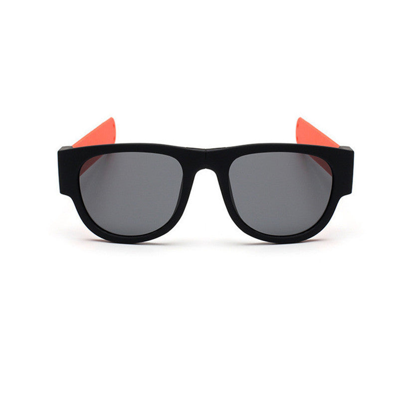 UV400 Foldable Rubber Snap Arms Sports Sunglasses