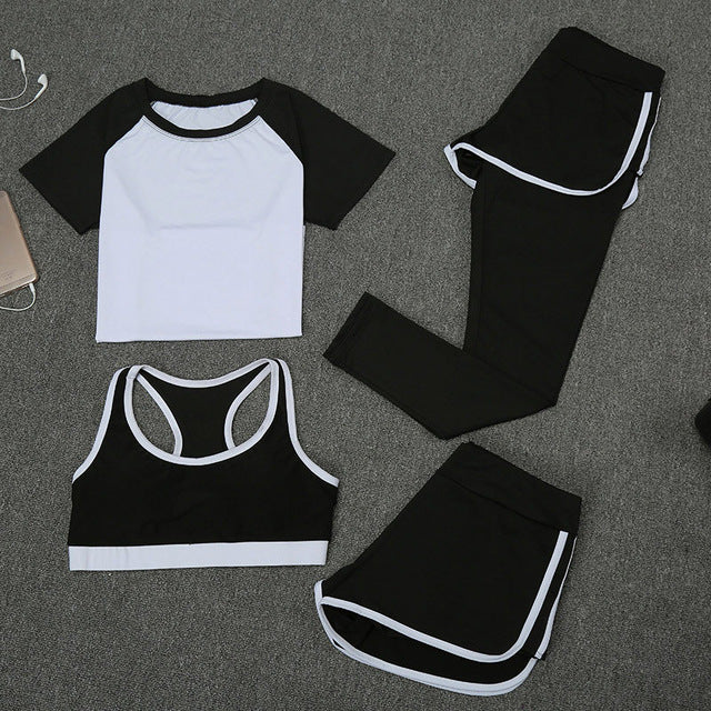 Women Fitness Yoga Set 4 Pieces