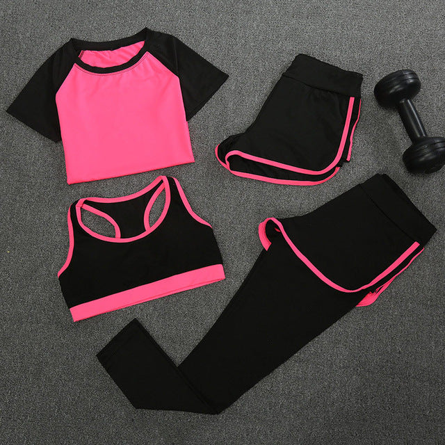 Women Fitness Yoga Set 4 Pieces