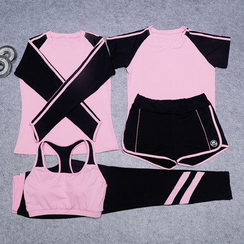 Sports Suit Women Yoga Set  5 Pieces