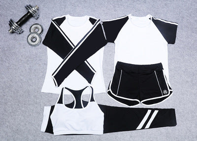 Sports Suit Women Yoga Set  5 Pieces