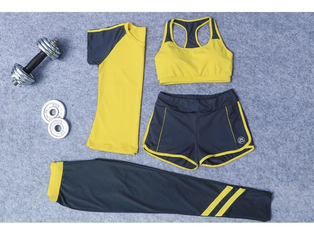 Outdoor Gym Elastic Yoga Set 4 Piece