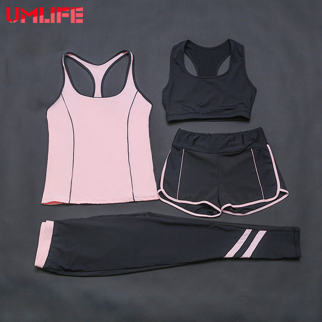 Outdoor Gym Elastic Yoga Set 4 Piece