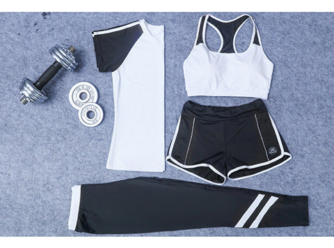 Outdoor Gym Elastic Yoga Set 4 Piece