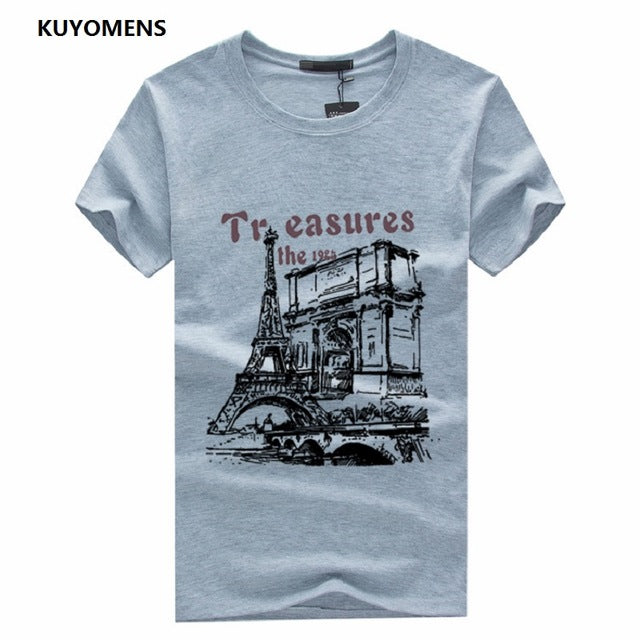 Homme Summer Short Sleeve Casual Men's T Shirts
