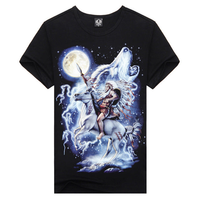 3d Print Nightmare Tiger Short-Sleeved T-Shirts