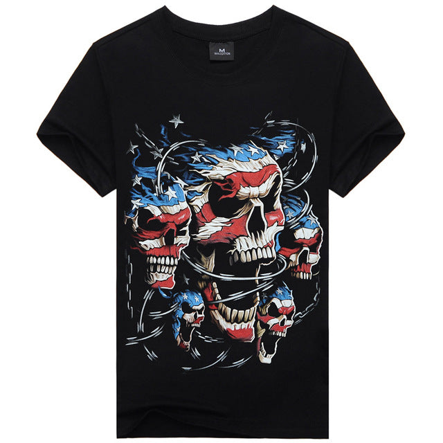 3d Print Nightmare Tiger Short-Sleeved T-Shirts